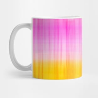 Flowy Pink Yellow Gold Fabric Print Pattern Retro Mid Mod Vintage Mug